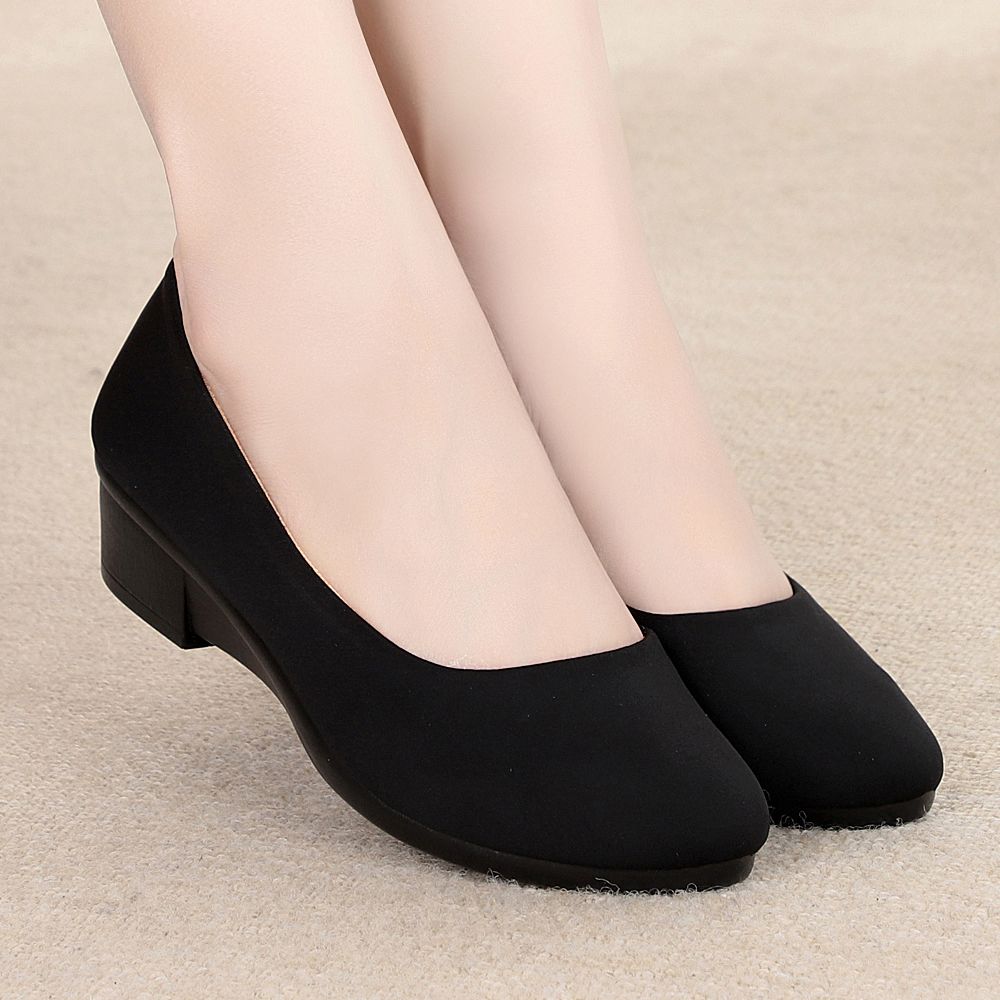 酒店办公室黑色北京布鞋工装舞蹈鞋工作鞋