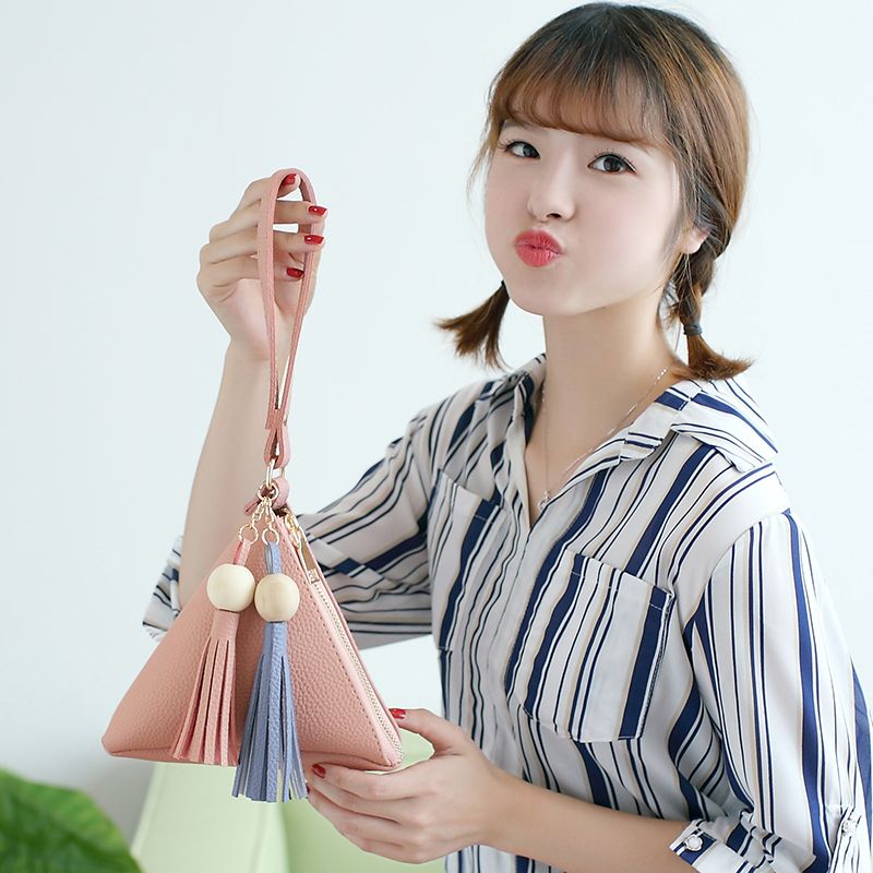 [Send sachet] 2022 new wallet bag female student Korean version ladies large-capacity coin purse handbag