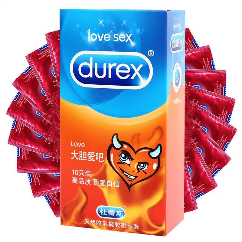 杜蕾斯避孕套love装10只 大胆爱安全套 薄情趣型 男女成人性用品