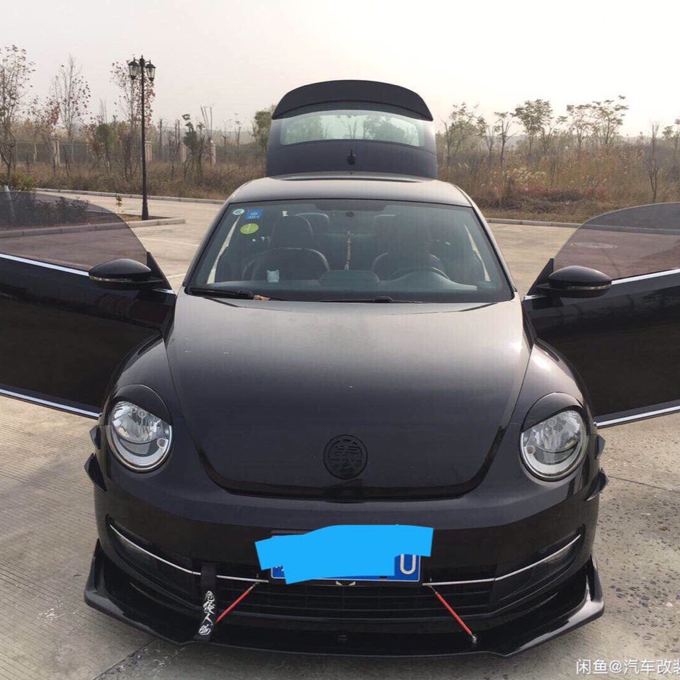 大众甲壳虫改装前铲侧裙下巴包围改装排气包角后扰