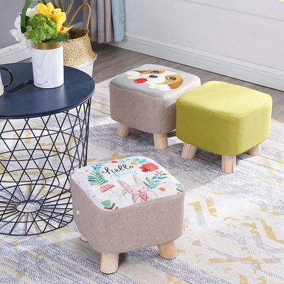 网红可爱时尚创意小方凳茶几凳客厅沙发凳成人可坐实木换鞋小凳子