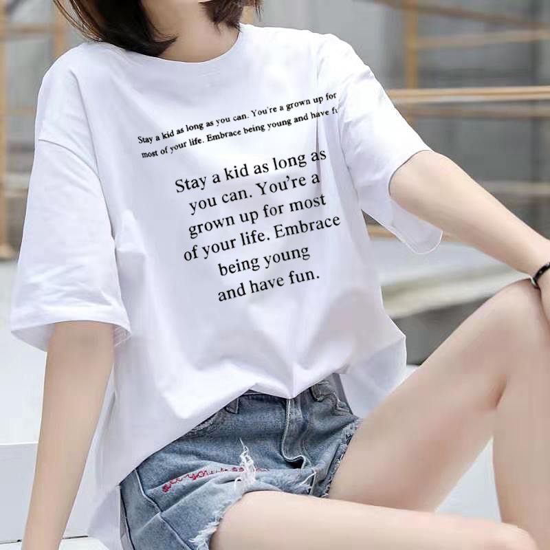 T-shirt short sleeve summer dress 2020 new Korean loose student Hong Kong Style half sleeve T-shirt white versatile top