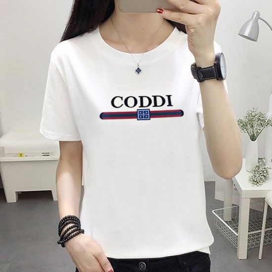 Women's short sleeve T-shirt student loose version short T summer girl Korean version large women's half sleeve versatile bottoming shirt