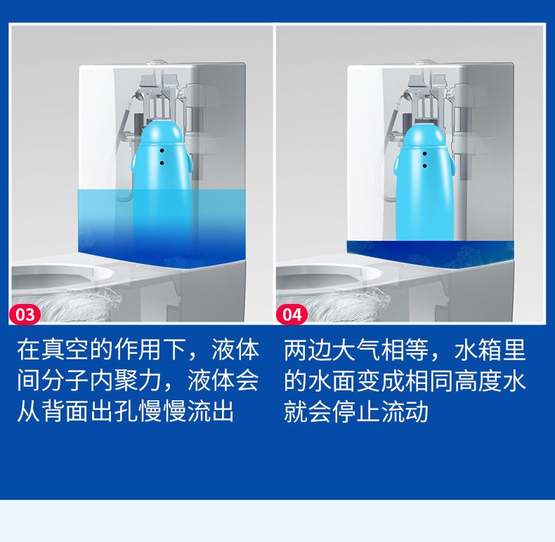 【1瓶用180天】洁厕灵马桶清洁剂厕所除臭净蓝泡泡清香型洁厕宝液
