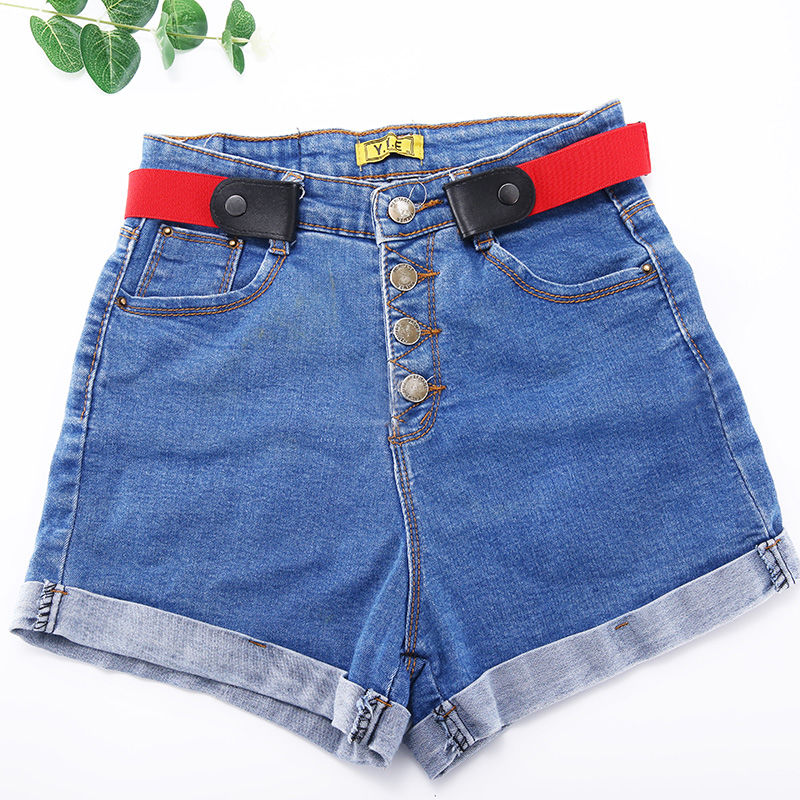 Korean version adjustable elastic thin lazy belt for men and women narrow jeans all-match belt invisible belt