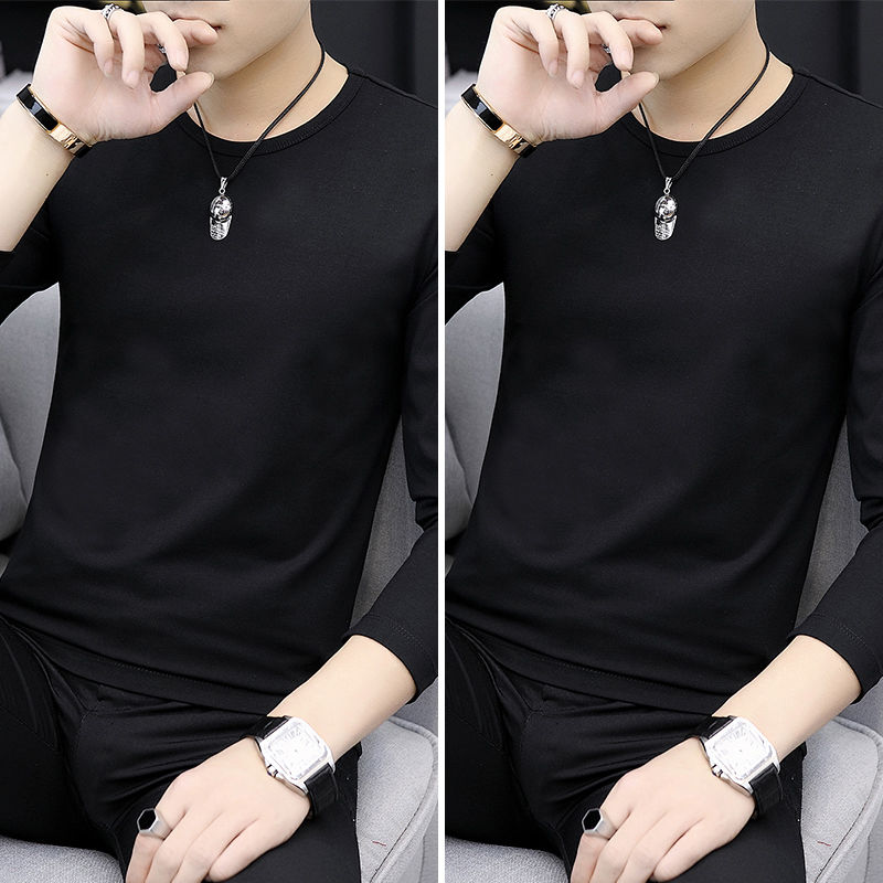 

Autumn Men's Round T-shirt Top T-shirt Autumn Shirt