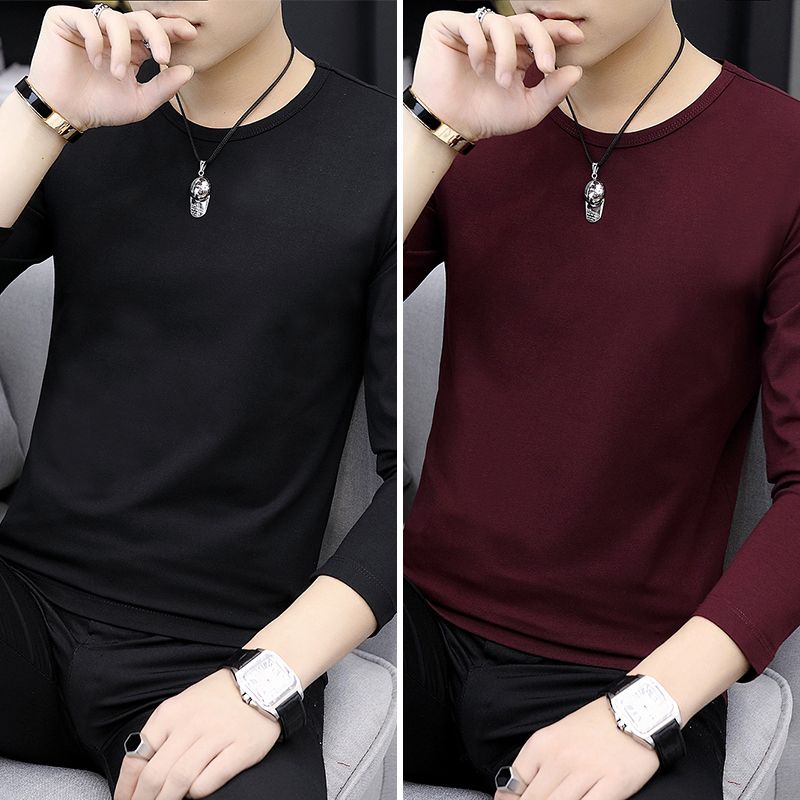 

Autumn Men's Round T-shirt Top T-shirt Autumn Shirt