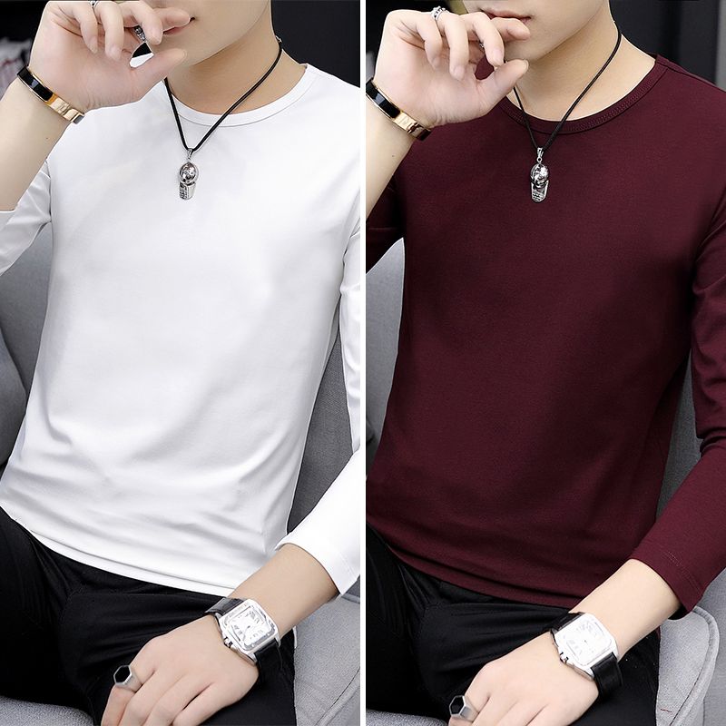 

Autumn Men's Round T-shirt Top T-shirt Autumn Shirt