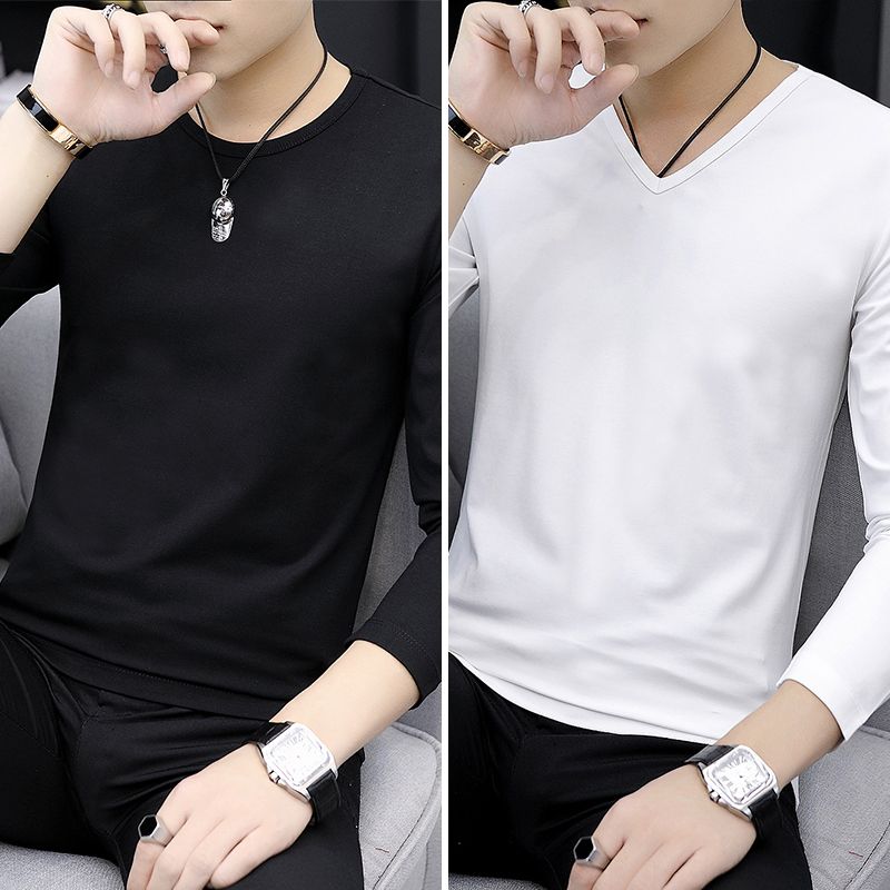 

Autumn Men's Round T-shirt Top T-shirt Autumn Shirt