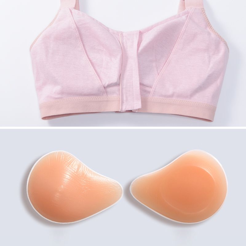 义乳专用文胸二合一夏季假乳房乳腺胸罩癌术后切除腋下遮挡内衣女