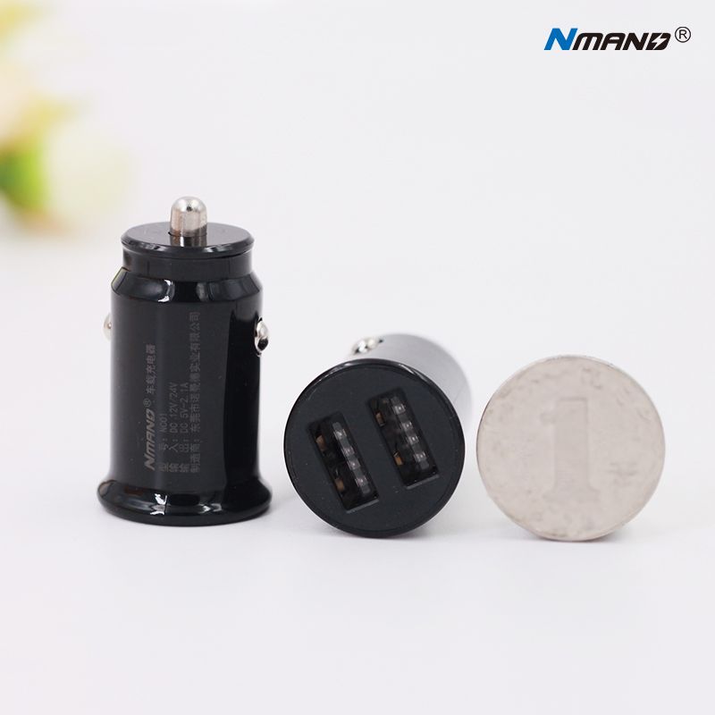 Spot 12V/24V General Motors Mobile Phone Charger Invisible Fast Charge Mini Car Charger Short Car Charger