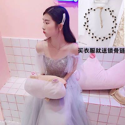 拼多多小晚礼服裙女