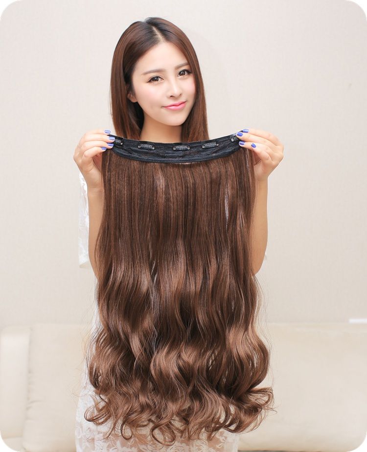 【可选顺丰配送】假发女假发片一片式无痕接发片仿真长直发片卷发片