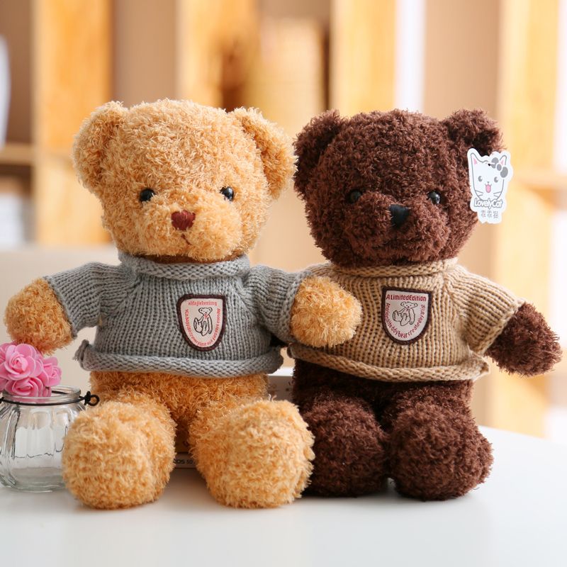 Teddy bear cuddling bear panda panda cub doll plush toy for girlfriend's birthday gift on Valentine's Day