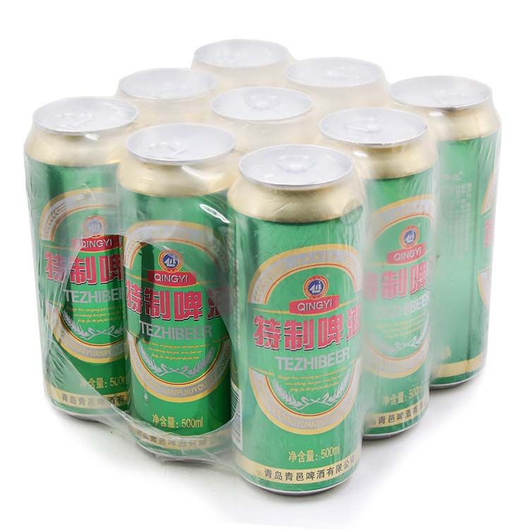 山东青邑青岛特制啤酒500ml*9罐听装拉罐精酿啤酒8p酒店ktv酒包邮