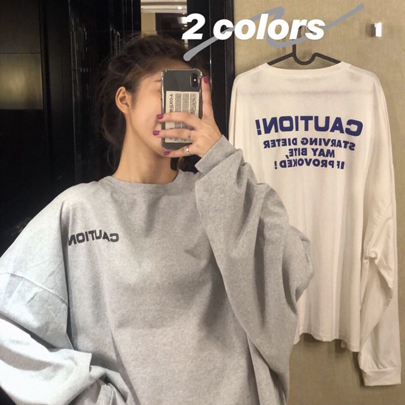 Autumn 2020 new Korean online Red versatile long sleeve T-shirt women loose students ins ultra fire Harajuku BF top trend