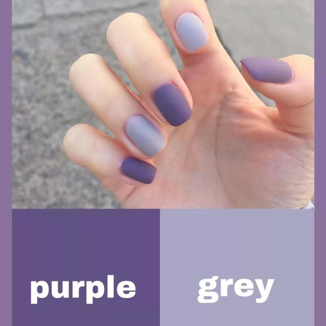 Inuantaian nail taro grey purple Nail Nail Polish