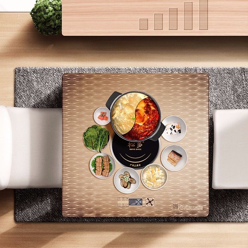 松多电暖桌多功能取暖桌电暖炉取暖炉电热烤火桌家用省电暖器包邮 虎窝拼