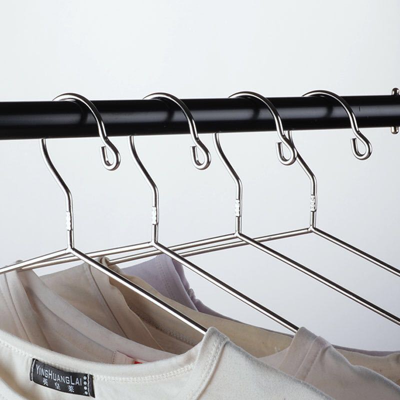 304不锈钢加粗实心晾衣架衣撑子衣架子防滑衣架无痕家用衣架衣挂