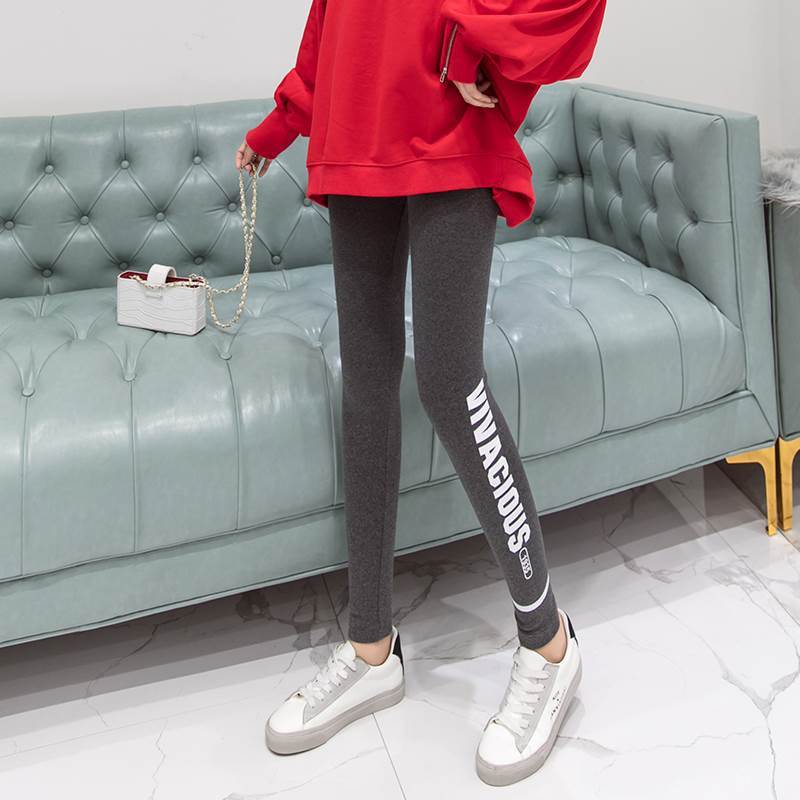 Spring and autumn Leggings women wear elastic 2020 new high elastic pants fat mm large high waist slim tight pants