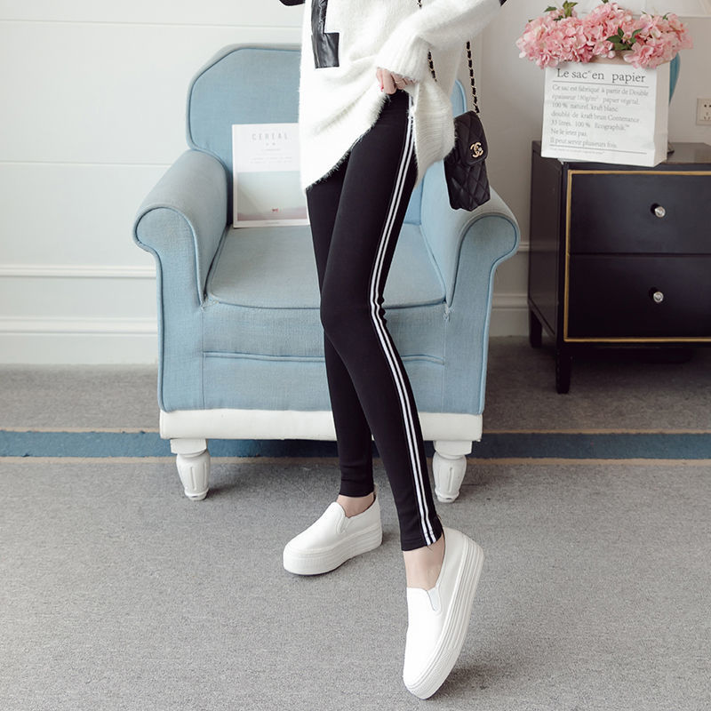 Spring and autumn Leggings women wear elastic 2020 new high elastic pants fat mm large high waist slim tight pants