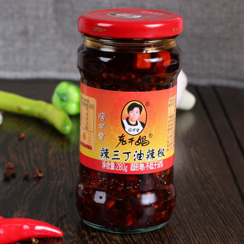 老干妈风味辣三丁油辣椒280g/210g 辣椒酱拌面拌饭调味品油泼辣子【2