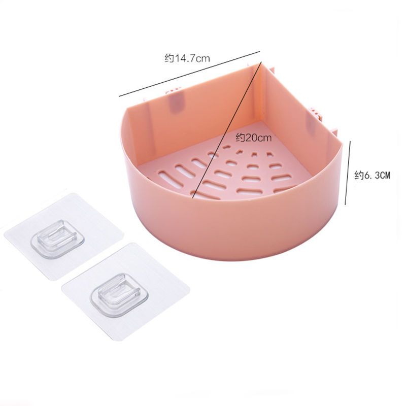 Non perforated toilet shelf wall hanging triangle storage bathroom kitchen toilet wall shelf soap box