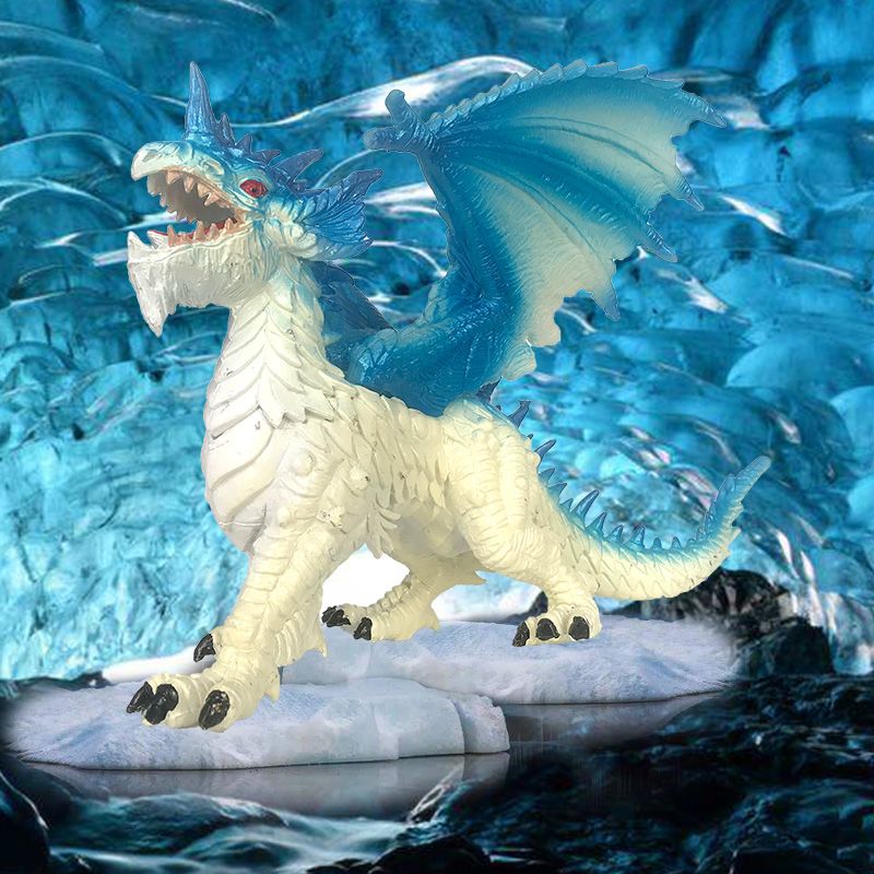 飞翼龙怪物猎人魔兽飞龙火龙模型儿童男孩恐龙玩具车载恐龙摆件