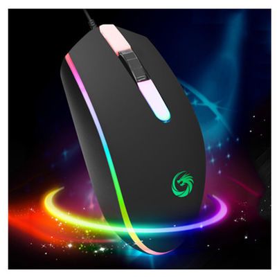 18120/有线鼠标幻狼H03电脑通用发光游戏跑马灯3D防滑防汗可爱光电鼠标