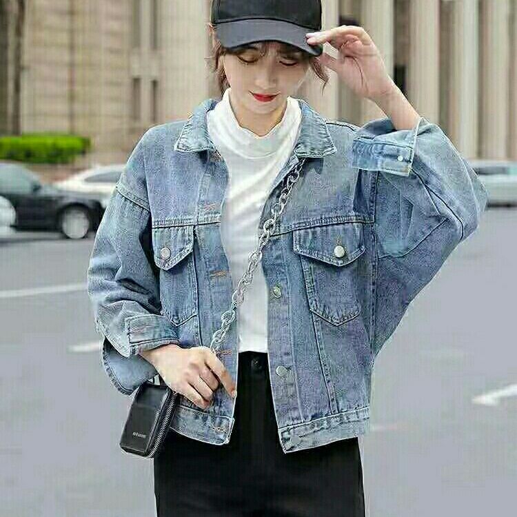 2019时尚牛仔外套百搭款女
