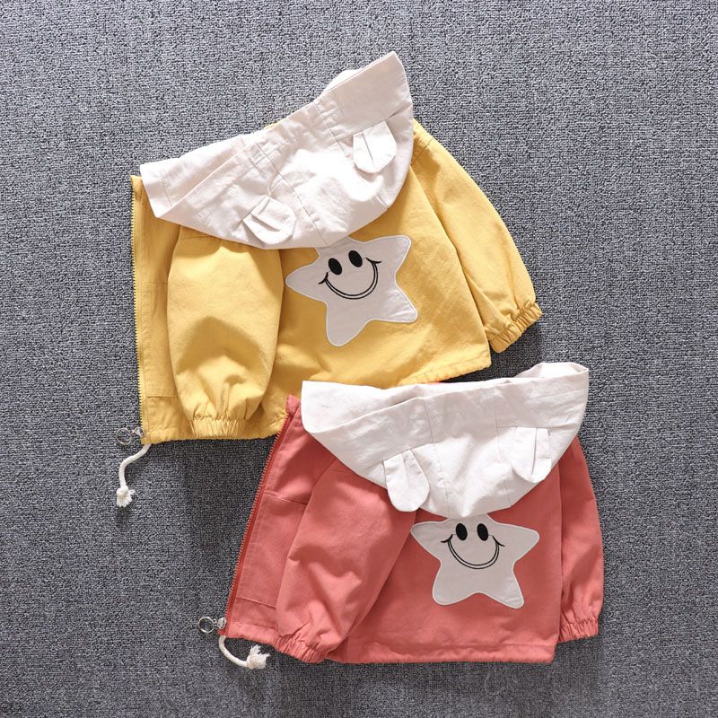 Boy's coat 2019 new baby foreign style autumn dress girl children's windbreaker spring and autumn top 1-3 years old 5 children's wear