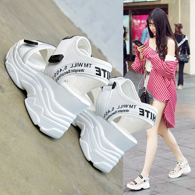 松糕鞋女厚底增高夏季