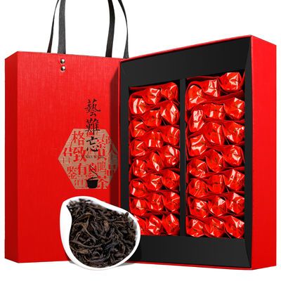 大红袍新茶礼盒装浓香型年货过年过节送礼高档茶叶小泡装210g
