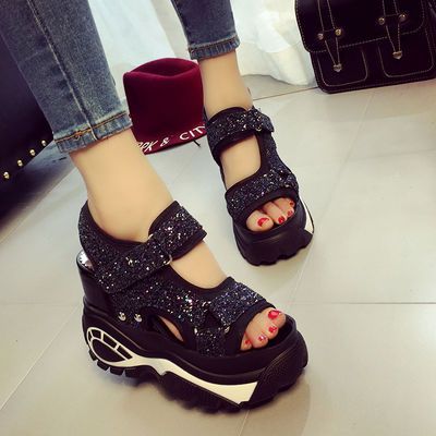 松糕鞋女厚底增高夏季