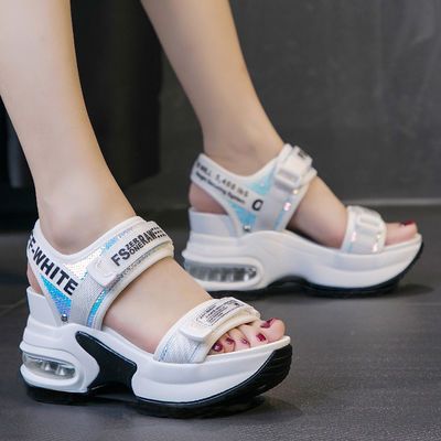 松糕鞋女厚底增高夏季