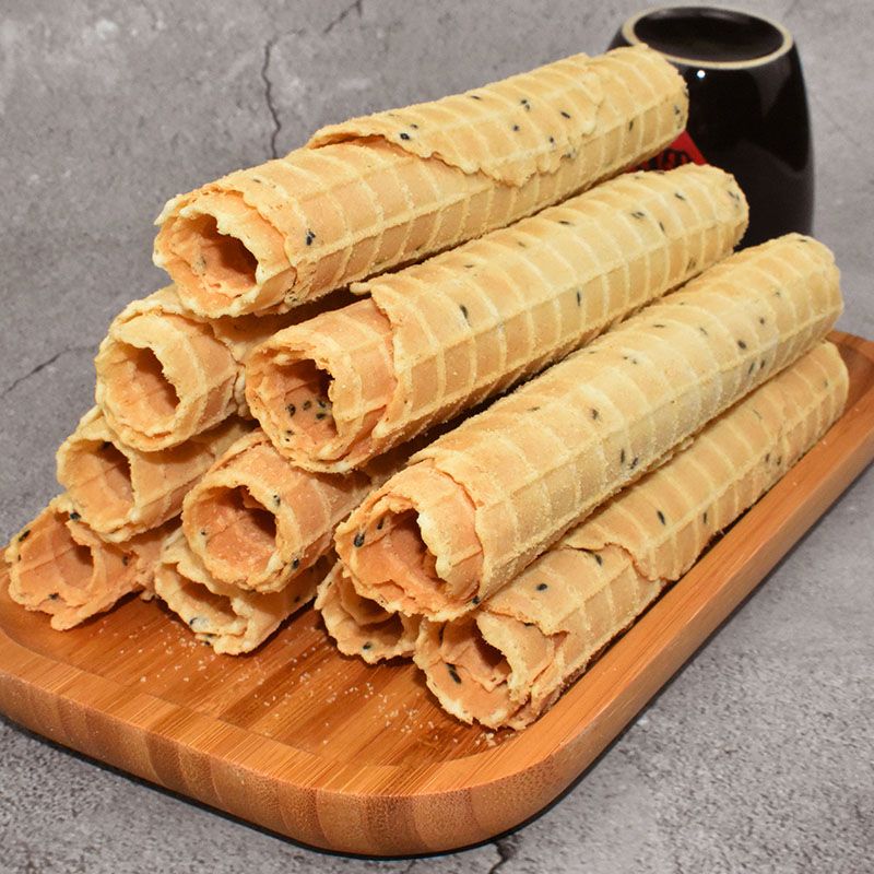 传统老式纯手工鸡蛋卷芝麻怀旧休闲零食品饼干散装整箱早餐糕点心