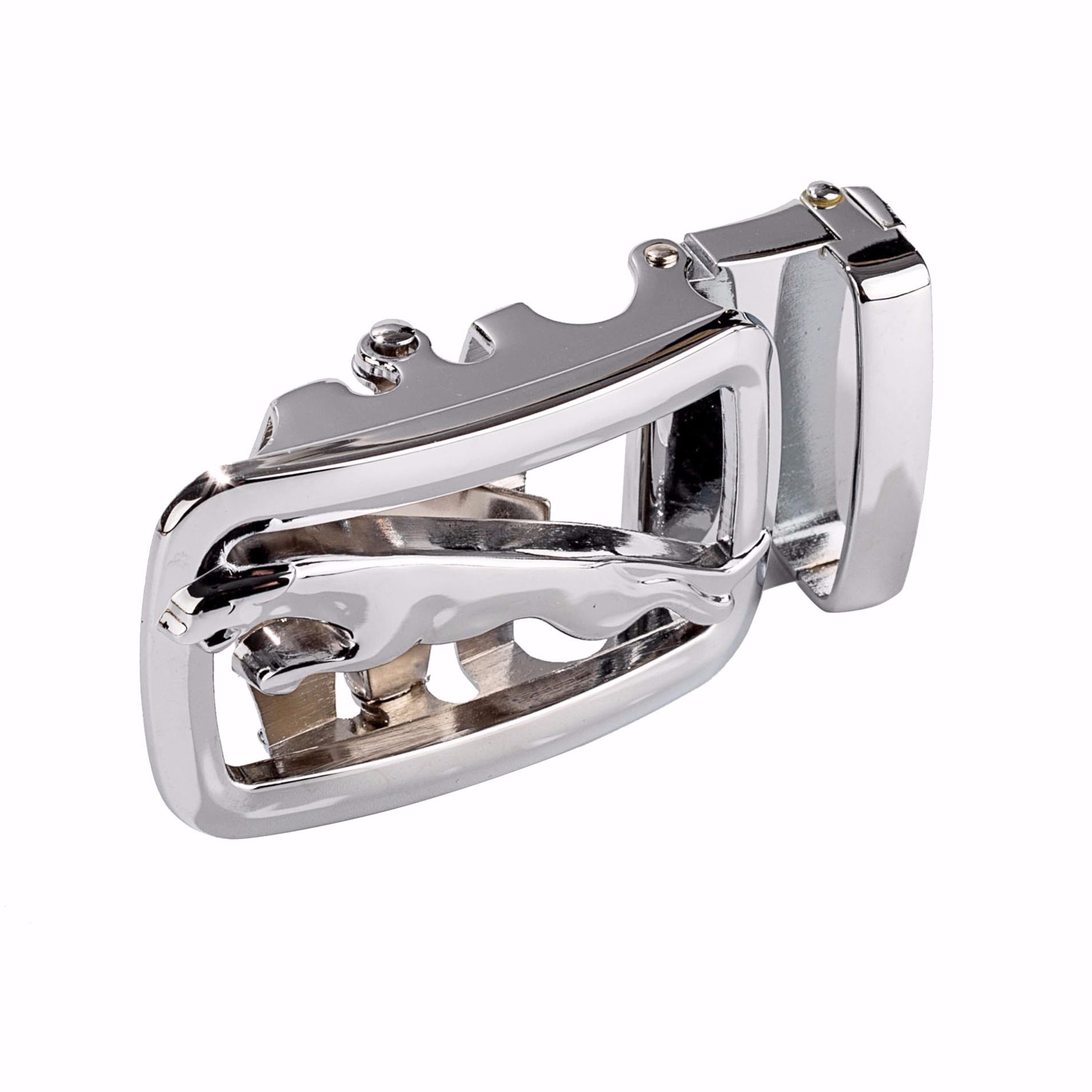 男士自动皮带扣头3.5腰带配件裤带头动物扣捷豹带齿自动扣皮带头