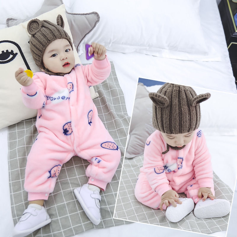 Baby one piece clothes spring autumn newborn autumn climbing clothes men and women 0 baby long sleeve Romper autumn winter clothes 1 year old clothes