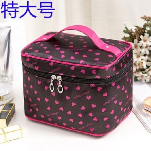 Extra large letter Cosmetic Bag Handbag square bag large capacity storage bag wash bag cosmetic bag with mirror