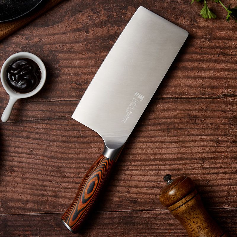 拓牌刀具菜刀家用不锈钢切菜刀切肉切片刀厨师专用刀免磨德国锋利