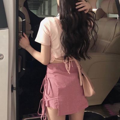 格子套装女夏夏装