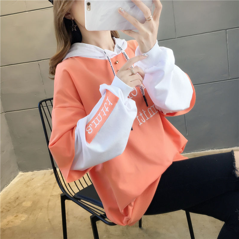 Sweater women's thin Korean version loose early autumn lazy wind student long sleeve ins spring and autumn top BF Hoodie