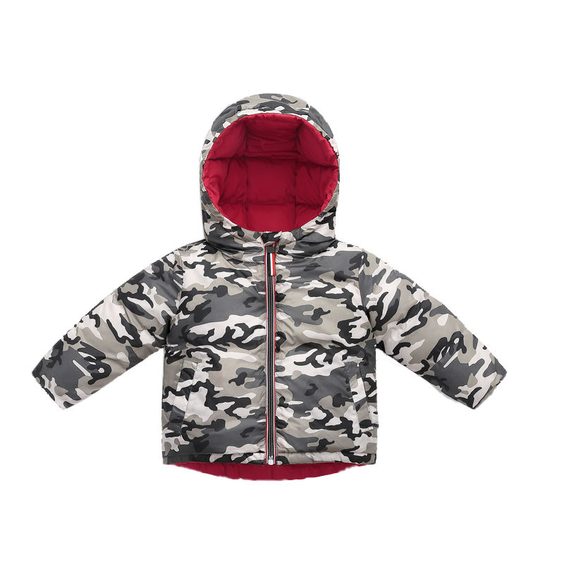 New style children's down padded jacket, children's double-sided wear, boys and girls, thickened Korean version of winter clothes, cotton-padded jacket, children's clothing jacket