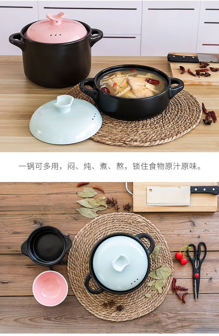 砂锅炖锅煲汤煤气家用耐高温陶瓷锅煲仔饭辅食小沙锅米线瓦煲石锅