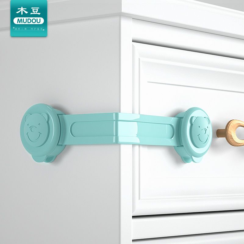 Children's safety lock multi function anti pinch hand baby protection refrigerator cabinet door drawer toilet lock