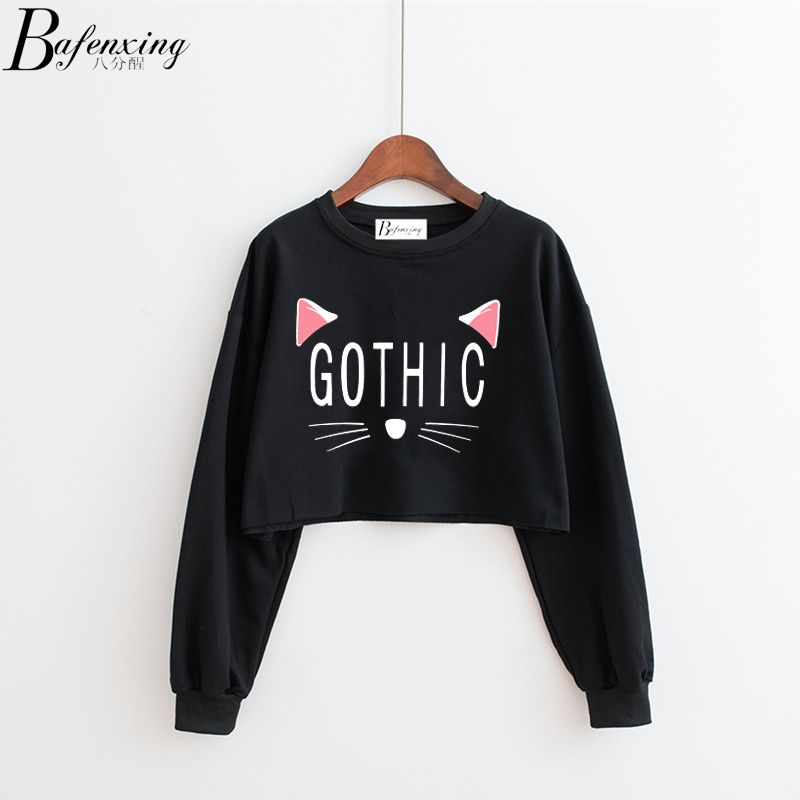 Children's clothing spring and autumn new girl's Korean long sleeve short sweater fashionable top