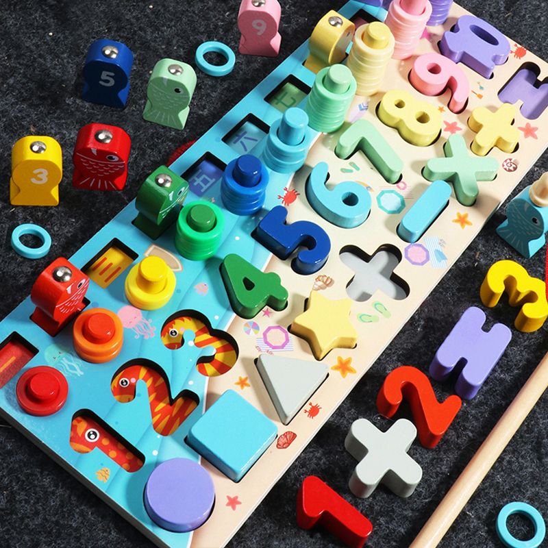Children's early education puzzle toy assembly building block 1-2-36 years old digital puzzle recognition intelligence development boys and girls