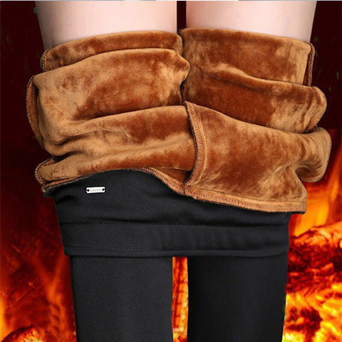 [200kg wear] autumn and winter Plush pants women's high waisted bottom pants, fat mm women's elastic pencil pants pants