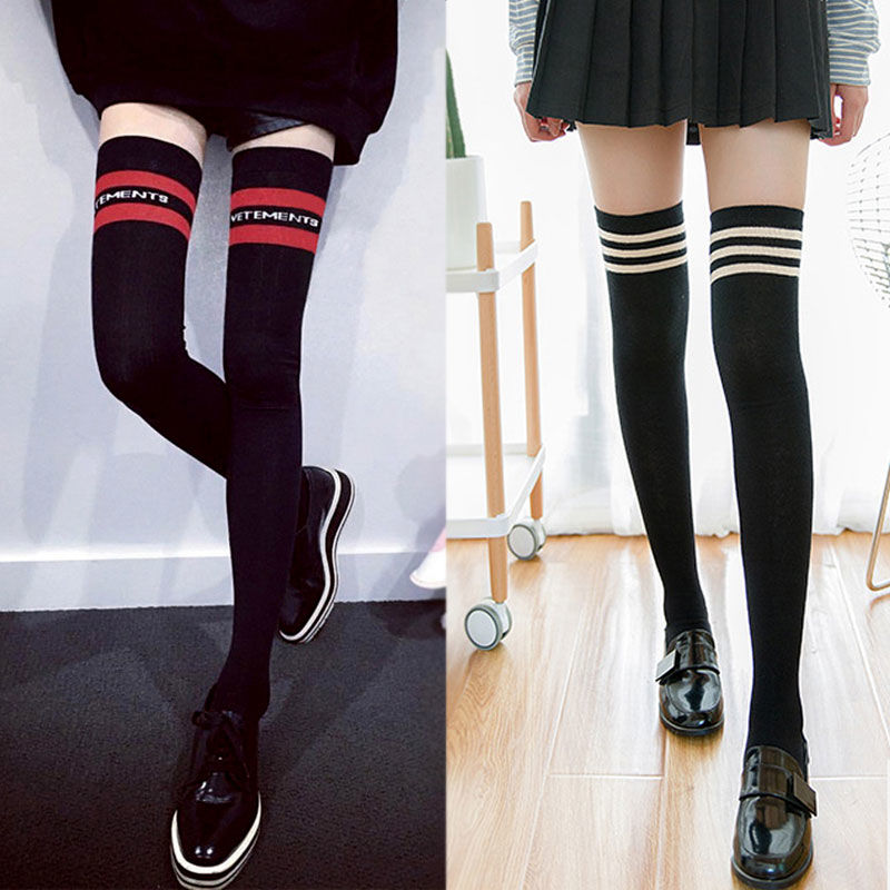 Autumn and winter knee socks children Japanese high socks students thigh socks thin legs show thin socks stockings women