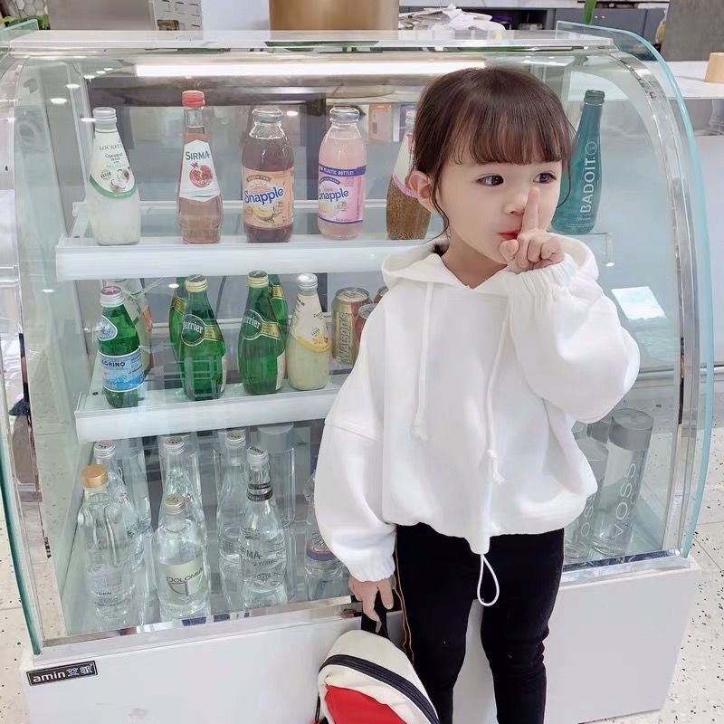 Children's clothing 2020 new Korean version of children's hooded sweater for girls foreign style baby casual children's lovely top fashion